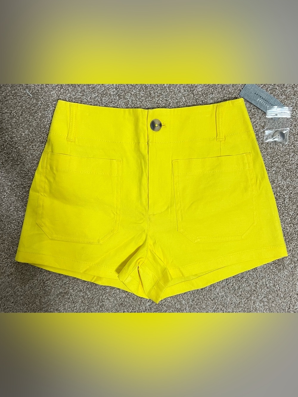 Maeve by Anthropologie THE COLETTE Linen Shorts Size 24 Petite NWT!